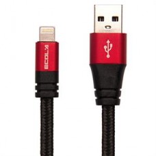 ECOLA APPLE雙面鋁合金極速充電數據線(黑色)BS-USB-CB32A